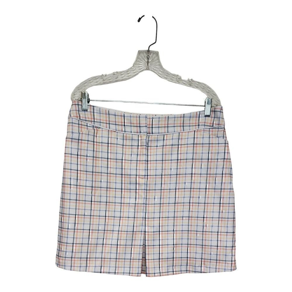 Tail White Label Golf Skort Multicolor White Plaid Size 12